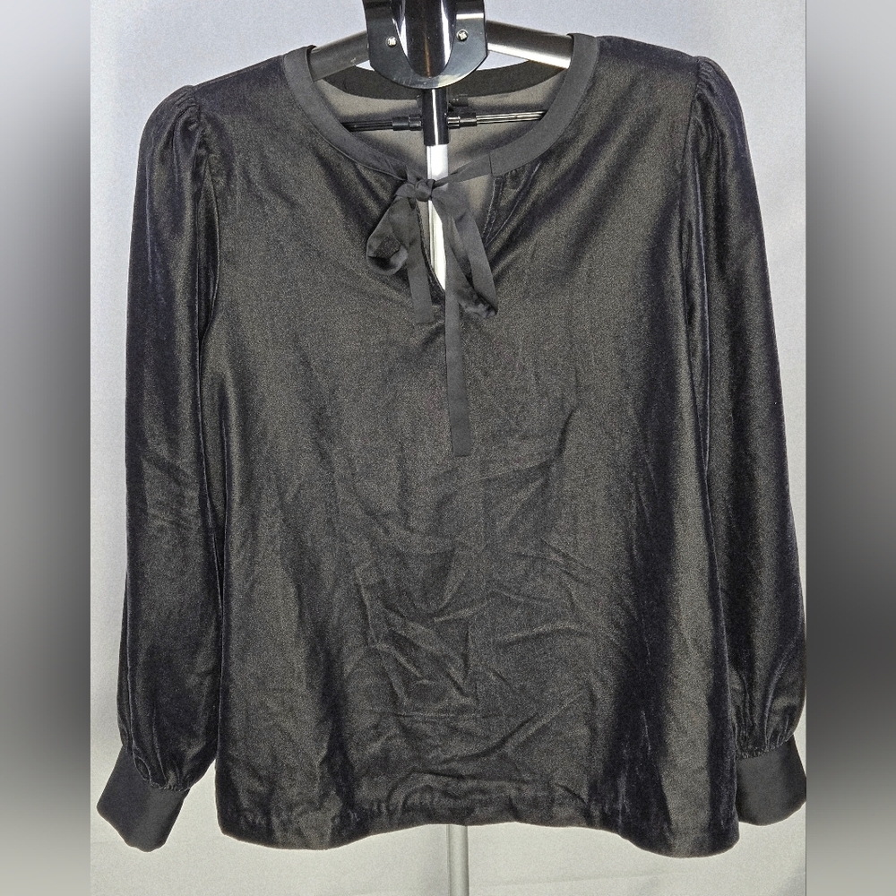 Ann Taylor‎ Whimsigoth Velour Peasant Minimalist Top, Medium